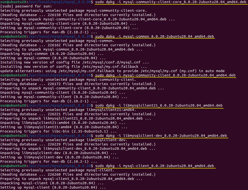 Ubuntu22 04 mysql 8 0 20 ubuntu20 04 lts ubuntu22 04 